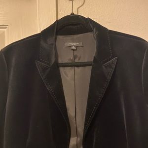 New Ann Taylor Velvet Blazer Jacket w/ Satin Sash size L 14